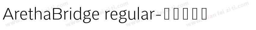 ArethaBridge regular字体转换